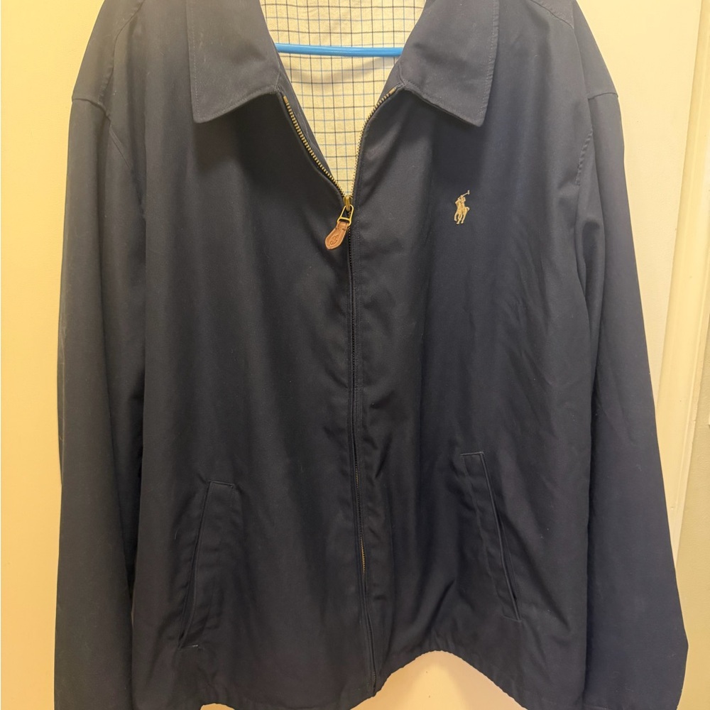 Navy Blue Jacket with Logo